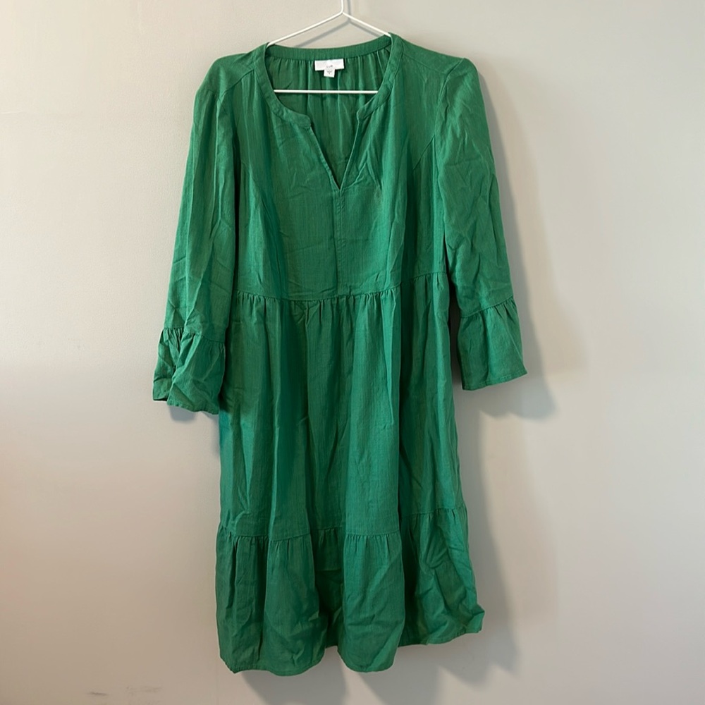 J.Jill, green long sleeve, small